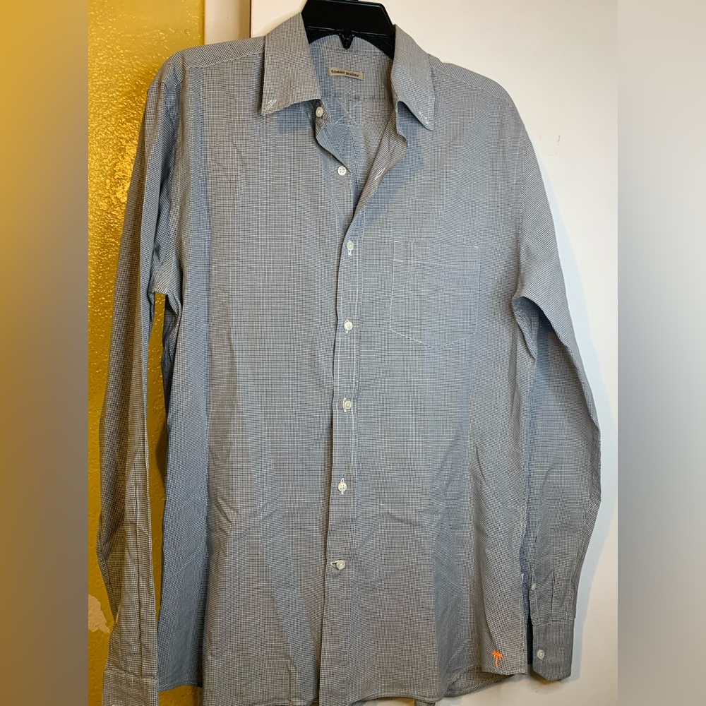 Tomas Maier long sleeve dressed Shirt size Large pit to pit 22”  length 27”